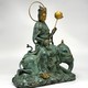 Paired sculptures of "Bodhisattvas"/
"Manjushri and Samantabhadri"