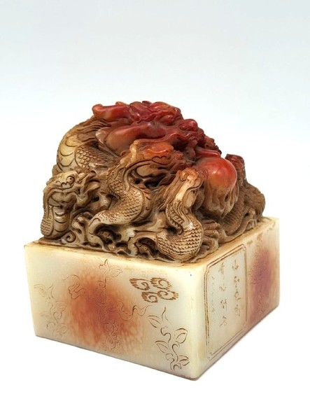 Vintage sculpture "Nine Dragons"
