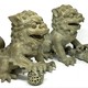 Vintage Paired Sculptures "Dogs Fo"