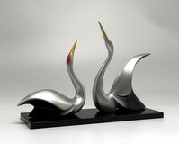 Paired sculptures "Cranes"
