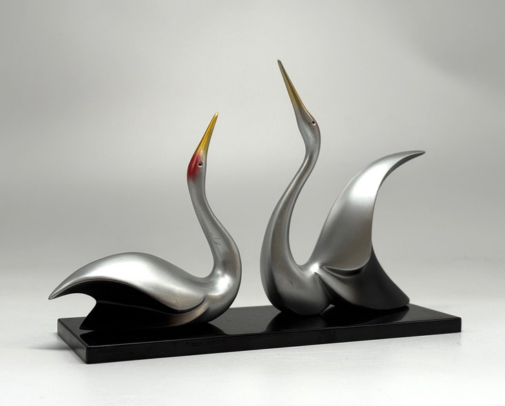 Paired sculptures "Cranes"