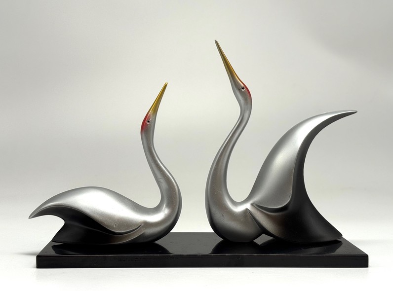 Paired sculptures "Cranes"
