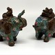 Vintage sculptures "Pair of elephants"