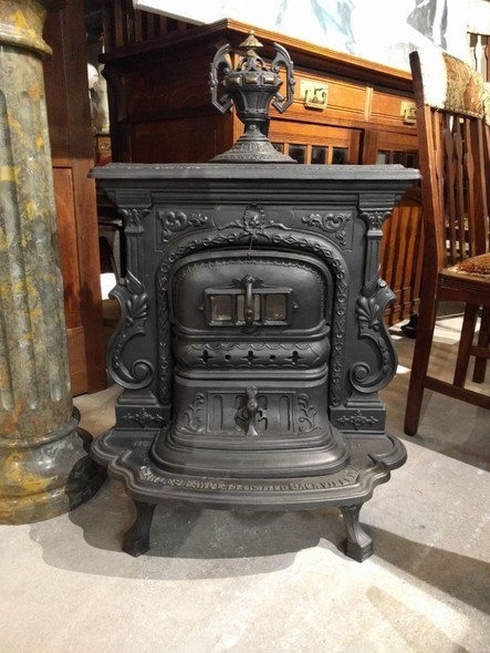 Antique cast iron stove
