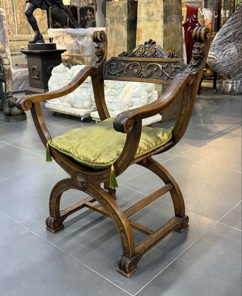 Antique curule chair