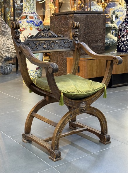 Antique curule chair