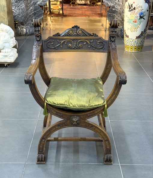 Antique curule chair