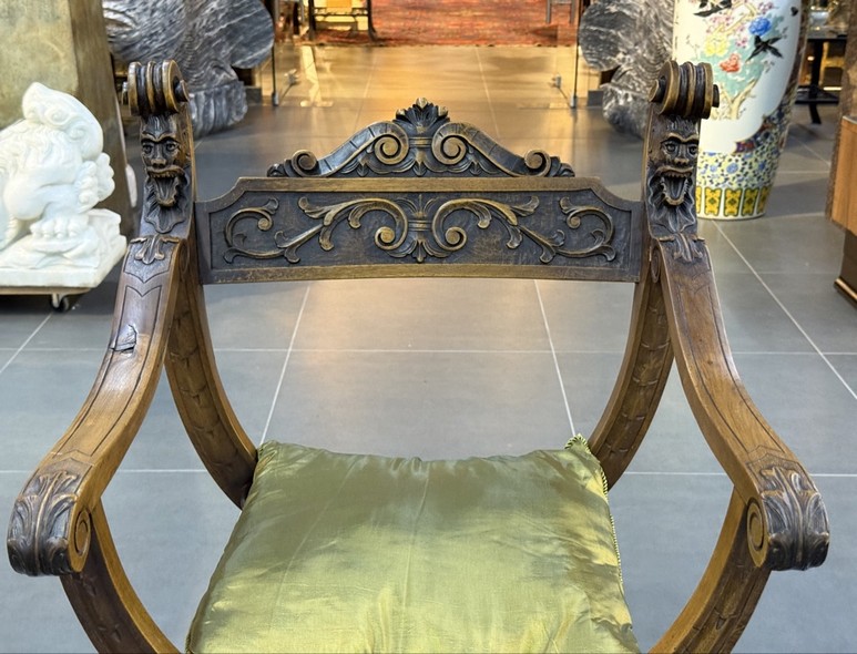 Antique curule chair