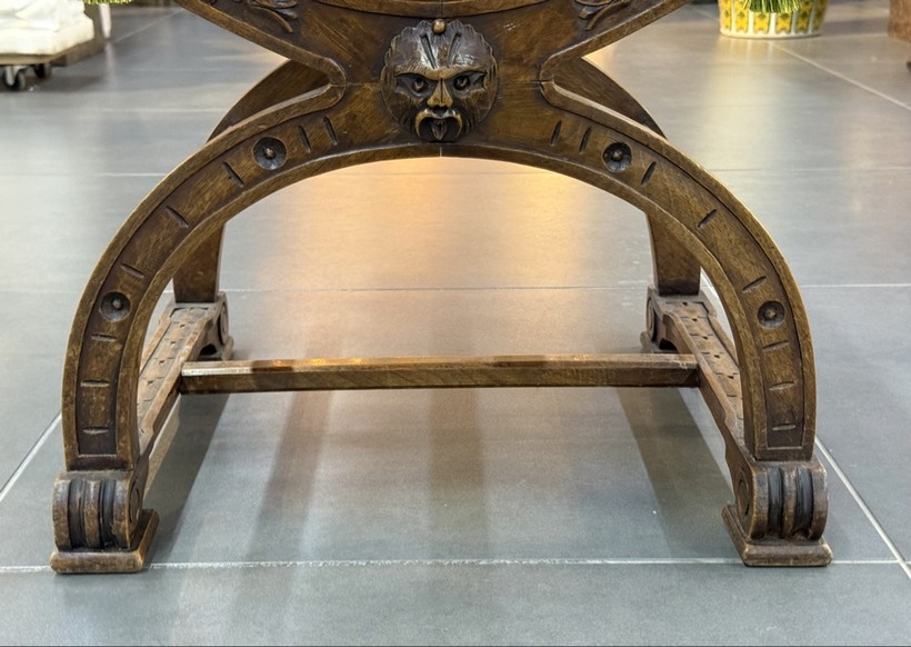 Antique curule chair