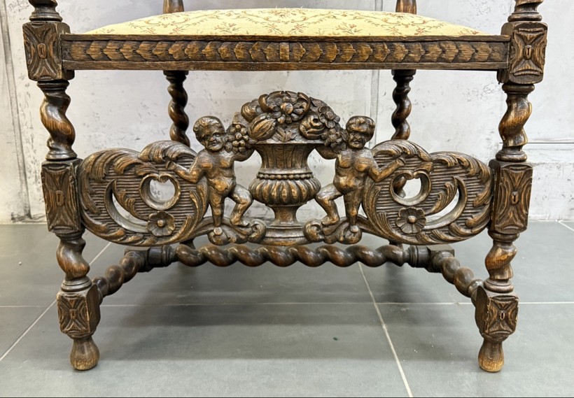 Antique twin armchairs,
Neo-Renaissance