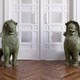 Antique paired sculptures "Lions of Fo"