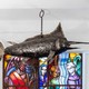 Large hanging sculpture "Marlin"