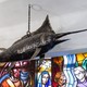 Large hanging sculpture "Marlin"