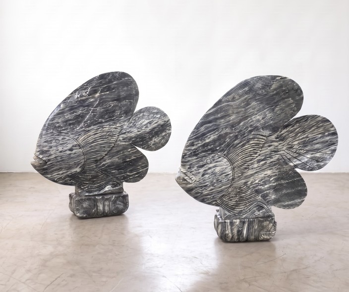 Pair sculpture "Fish"
