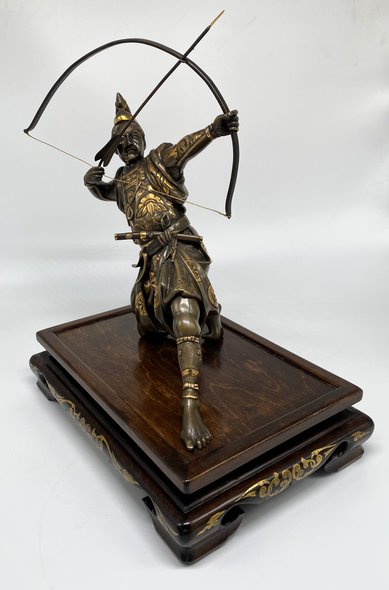 Okimono "Samurai with a Bow"