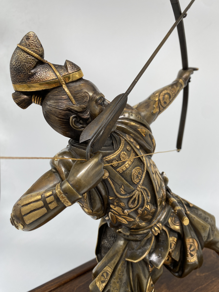 Okimono "Samurai with a Bow"