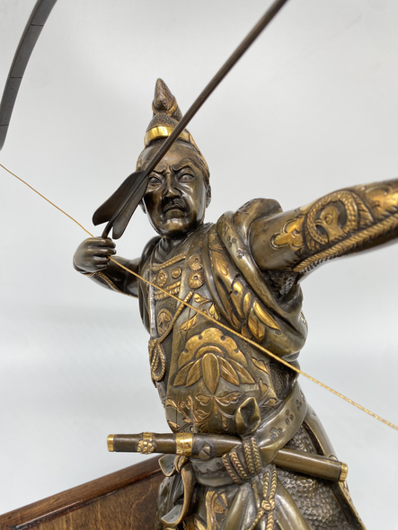 Okimono "Samurai with a Bow"