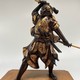 Okimono "Samurai with swords"