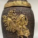 Paired oriental vases
with dragons and Bodhisattvas