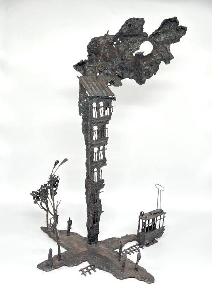 Sculptural composition "Cloudy Day"