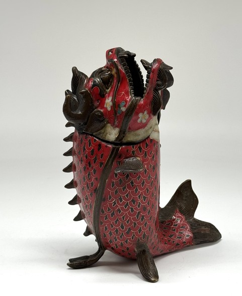 Vintage Dragon Fish Incense Burner