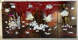 Vintage oriental style panel