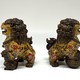 Vintage paired sculptures "Dogs of Fo"