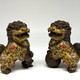 Vintage paired sculptures "Dogs of Fo"