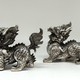 Vintage paired Qilin sculptures