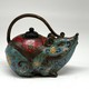 Vintage teapot sculpture "Mouse"
