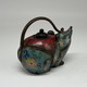 Vintage teapot sculpture "Mouse"
