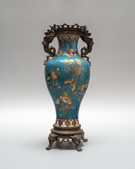 Antique vase, cloisonne