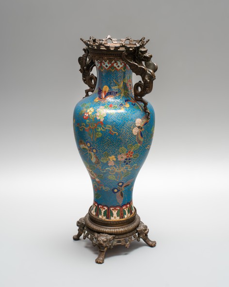 Antique vase, cloisonne