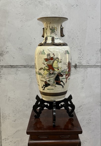 Antique vase with pedestal