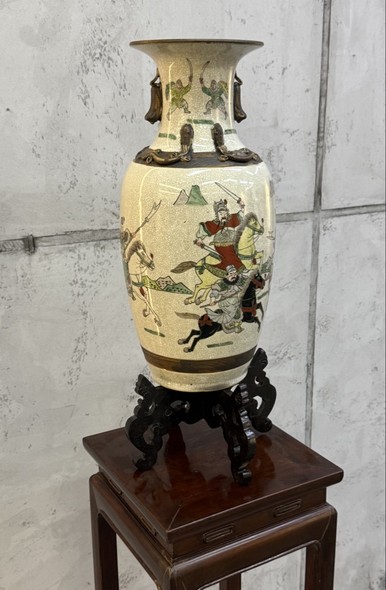 Antique vase with pedestal