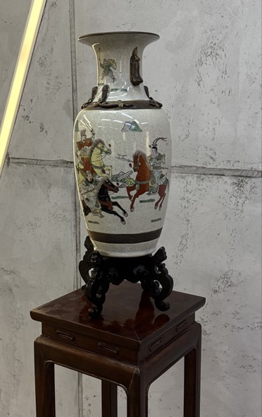 Antique vase with pedestal