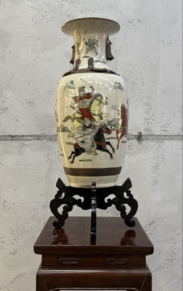 Antique vase with pedestal