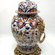 Antique pair of Imari-style vases