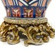 Antique pair of Imari-style vases