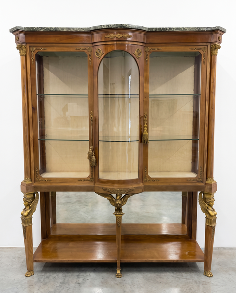 Antique display cabinet in the Empire style