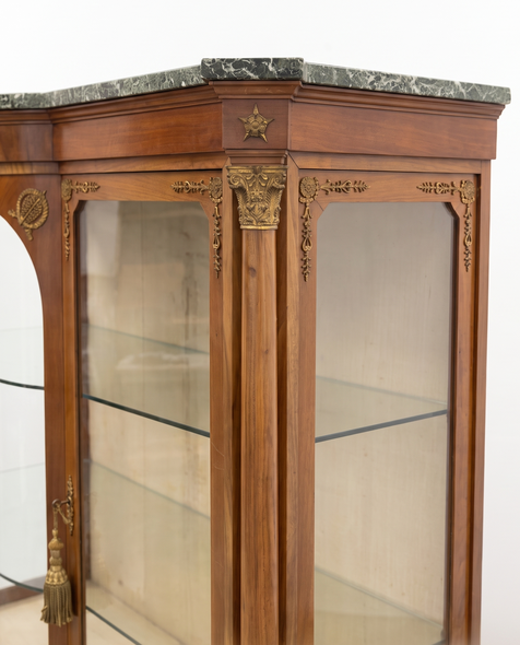 Antique display cabinet in the Empire style