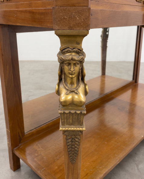 Antique display cabinet in the Empire style