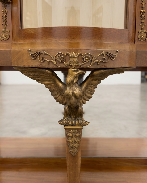 Antique display cabinet in the Empire style