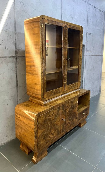 Antique Jindrich Halabala display case