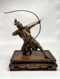 Okimono "Samurai with a Bow"