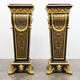 Antique paired pedestals
