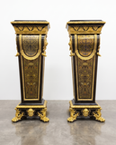 Antique paired pedestals
