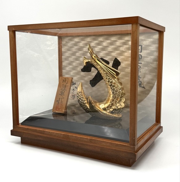 Vintage sculpture composition "Golden Dragon"