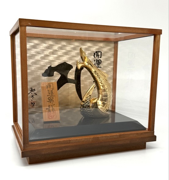 Vintage sculpture composition "Golden Dragon"