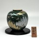 Vintage vase "Mountains and trees in frost", Kutani.